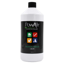 PowAir Liquid Natural Odour Neutraliser - Tropical Breeze Fragrance - Versatile Odour Control for Home, Car, Pets - Ideal for Cleaning Solutions,