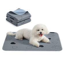 Feandrea Reusable Dog Training Pads, 2 Pack, Washable Puppy Pads, 91 x 86 cm, M, Waterproof Dog Pee Pads Pet Mat, Leakproof, Non-Slip, Super