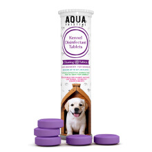 Aqua Pristine Dog Kennel Disinfectant and Deodoriser Tablets | Makes up to 14L Solution | Kennel Cleaner Disinfectant | Rabbit Hutch Cleaner |