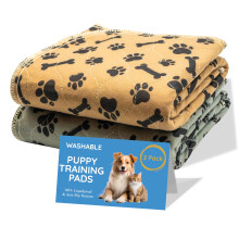MAGNUS CREATIONS Washable Puppy Training Pads | Reusable Dog Pee Pads | Super Absorbent Waterproof Pet Mats for Home, Car & Travel | Small & Medium