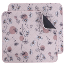 IEUUMLER Washable Pee Pads for Dogs, 2 Pack Waterproof & Non-Slip Pack Whelping Pad, Reusable Washable Puppy Potty Training Pad with Fast Absorbent