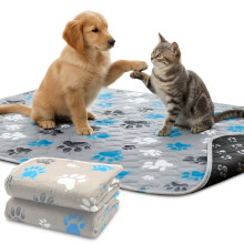 MAGNUS CREATIONS 5-Layer Washable Puppy Training Pads | Reusable Dog Pee Pads | Super Absorbent Waterproof Pet Mats for Home, Car & Travel | Medium &