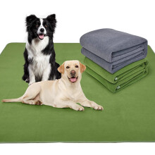 2 Packs Washable Dog Puppy Pads for Floor, Non-Slip Reusable Pee Pad for Dogs, Fast Absorbent Pet Whelping Pads & Playpen Mat for Incontinence