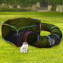 DiDiBirDi Foldable Cat Enclosure - Portable Outdoor Cat Tent,Enclosed Playpen Tunnel Playground for Cat Run,Outdoor Enclosure Portable Cage for