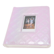 36 Seiten 3-Zoll-Fotoalbum, 17x19x3 cm, helles Lila