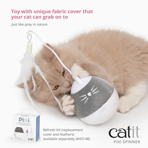 Catit catit Pixi Spinner, White & Blue 1