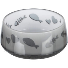 Trixie Plastic Lovely Cat Bowl, 0.3 Litre, Pack of 1(assorted colors)
