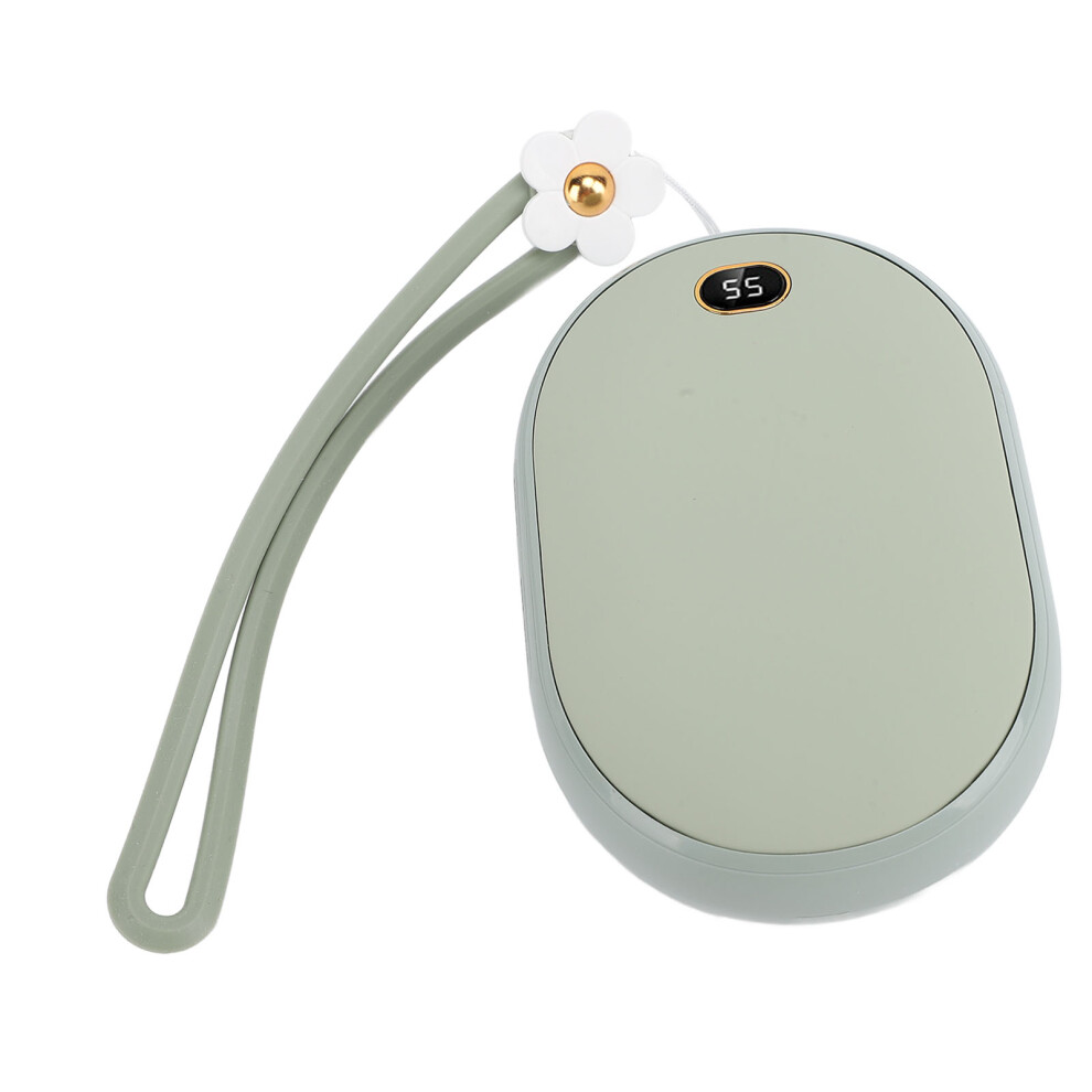 Usb Hand Warmer Power Bank 10000Mah Double Sided Heating Green 8231384145953