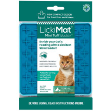 LickiMat Mini Tuff Buddy Cat Food Mat, Cat Slow Feeder for Boredom & Anxiety Relief for Cats, Perfect for Food, Treats, Yoghurt & Peanut Butter, Fun