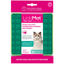 LickiMat Mini Tuff Playdate Cat Food Mat, Cat Slow Feeder for Boredom & Anxiety Relief for Cats, Perfect for Food, Treats, Yoghurt & Peanut Butter,
