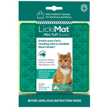 LickiMat Mini Tuff Buddy Cat Food Mat, Cat Slow Feeder for Boredom & Anxiety Relief for Cats, Perfect for Food, Treats, Yoghurt & Peanut Butter, Fun