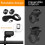Mount Kit with Adjustable Angle, AirTag Support, Tail Light Holder, Tools for Garmin Edge and Varia 2