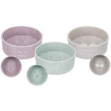 TRIXIE Junior Ceramic Bowl ? Ceramic bowl for young cats and dogs ? for food, water & cat milk ? age-appropriate random selection ? 1 bowl ? 0.8 l ?