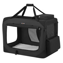 Feandrea Foldable Pet Carrier Bag, Portable Cat Dog Carrier, Soft Sided Pet Travel Carrier with Breathable Mesh, with Handles, Storage Pockets, 81 x