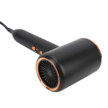 Secador de pelo iónico 20000RPM negro ABS para uso doméstico