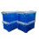 Really Useful Box, 0.7L, Clear Plastic Storage Boxes with Lids, Set of 4 (Blue) 1