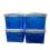 Really Useful Box, 0.7L, Clear Plastic Storage Boxes with Lids, Set of 4 (Blue) 3