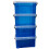 Really Useful Box, 0.7L, Clear Plastic Storage Boxes with Lids, Set of 4 (Blue) 2