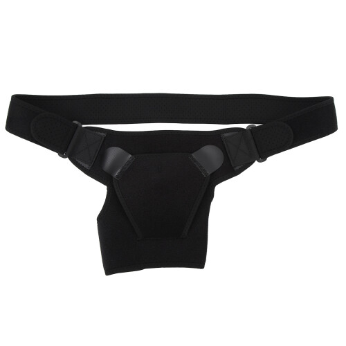 Black Adjustable Shoulder Brace for AC Joint Soreness Relief, One Size 1