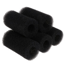 Aquarium Filter Sponge Black Foam Rolls Trap Debris Extend Lifespan Easy Replacement 5 Pack