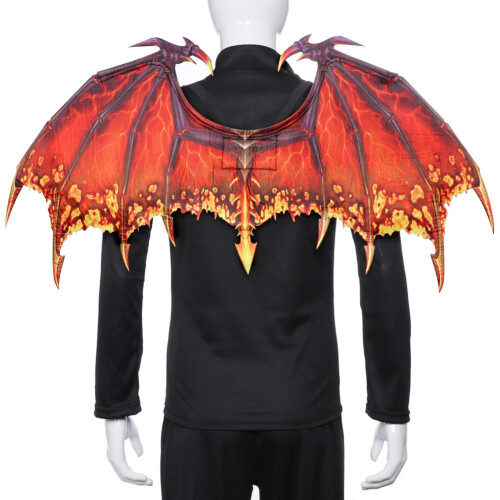 Διακόσμηση για πάρτι Halloween, Αποκριάτικη στολή Dragon Wing, Cosplay Halloween, 1 τεμάχιο 2