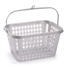 Durable Plastic Peg Tidy Basket Laundry/Clothes Pegs with Handle Light Weight Convenient Size for All Garment Hanging with Hook Washing Line Airer