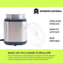 Electric Pill Crusher Suitable for Small or Pills Vitamin Tablets Grinder Fine Powder Great for Feeding Tube US Plug