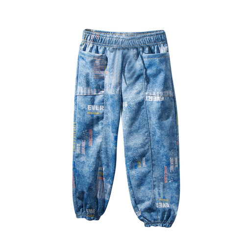 Παντελόνι λινό για νήπια για αγόρια Boho Denim Pirate Pants4T