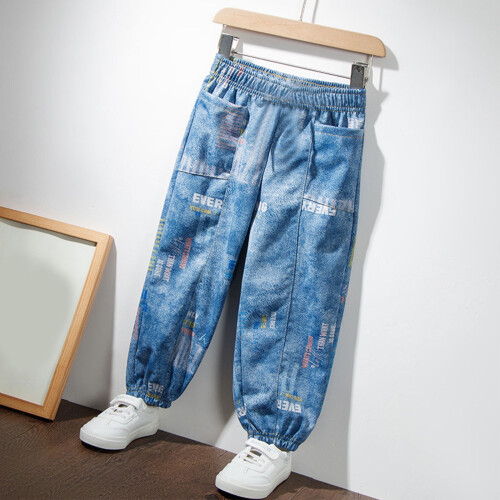 Παντελόνι λινό για νήπια για αγόρια Boho Denim Pirate Pants4T 1