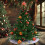 Jupe de sapin de Noël blanche en peluche douce, 38 cm 5
