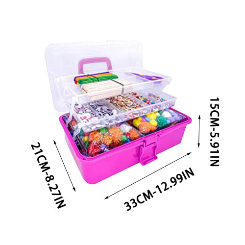 Σετ DIY χειροτεχνίας Tote Box για παιδιά, δημιουργικό κιτ δώρου με χώρους αποθήκευσης, 2