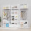 Portable Closet Organizer Shelves White 9-Cube 2