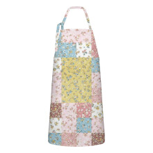 Pioneer Flower floral apron cotton-linen waterproof with