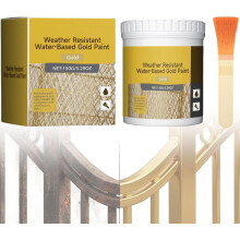 Pintura metálica dorada en láminas, a base de agua, 150 g