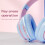 Ασύρματα ακουστικά Bluetooth για παιδιά, μοντέρνα, χαριτωμένα ακουστικά για κορίτσια, 6