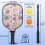Σετ κουπιών Pickleball με κουπιά από fiberglass σε σχέδια λουλουδιών, 2 μπάλες και τσάντα – 4