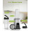 Μπλέντερ 900W για Smoothie, Προσωπικό Μπλέντερ για Μιλκσέικ και Smoothies με 2 * 22oz Φορητά 8