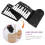 Teclado infantil sem marca com 49 teclas pesadas, piano roll confiável e ritmo ajustável. 7