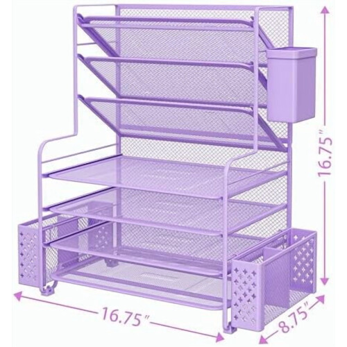 Bureau-organizer met pennenhouder en ophangmandje 2