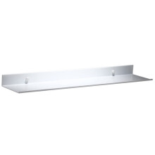 FANDIGUO White Metal Wall Mounted Floating Shelves Ledge,Space Saving Rustproof Aluminum Bathroom Shelf Wall Mount Shelving Extra Strong Floating