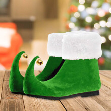 Menolana Elf Schoenen Grappige Fluwelen Laarzen voor Volwassenen Mannen Vrouwen voor Kerst Feestelijke Verkleedpartij38