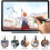 Penna stilo a disco 4 in 1 per schermi touch – Alta precisione, compatibile con iPhone, iPad e laptop; include 4 punte – Nera 3