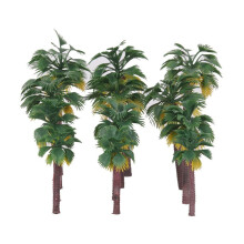 Mini Palm Trees for Crafts Plastic Model Accessories 16 pcs