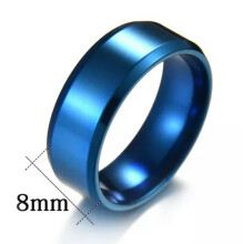 Unisex siliconen ringen, rubberen bandjes, antibacteriële roestvrijstalen vingerringen - 16-12