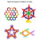 200 τεμάχια STEM Building Blocks για παιδιά 3+ ετών, Δίσκοι Ασφαλούς Αλληλοσύνδεσης – 4