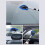 Car Windshield Cleaner Tool with Replaceable Microfiber Bonnets, Blue, 1 Pack (No Handle), Compatible with Standard Handles 7