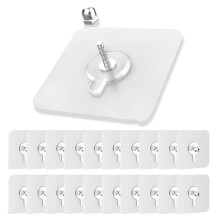 20 Pcs self adhesive Picture Hook, Strong Adhesive Seamless Sticky Wall Hook, adhesive picture hooks, picture hooks no nails, Suitable for hanging