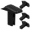 4 Pcs Telescopic Ladder Replacement Telescoping Ladders Switch The Black 6