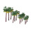 Mini Palm Trees for Crafts Plastic Model Accessories 16 pcs 2