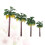 Mini Palm Trees for Crafts Plastic Model Accessories 16 pcs 5